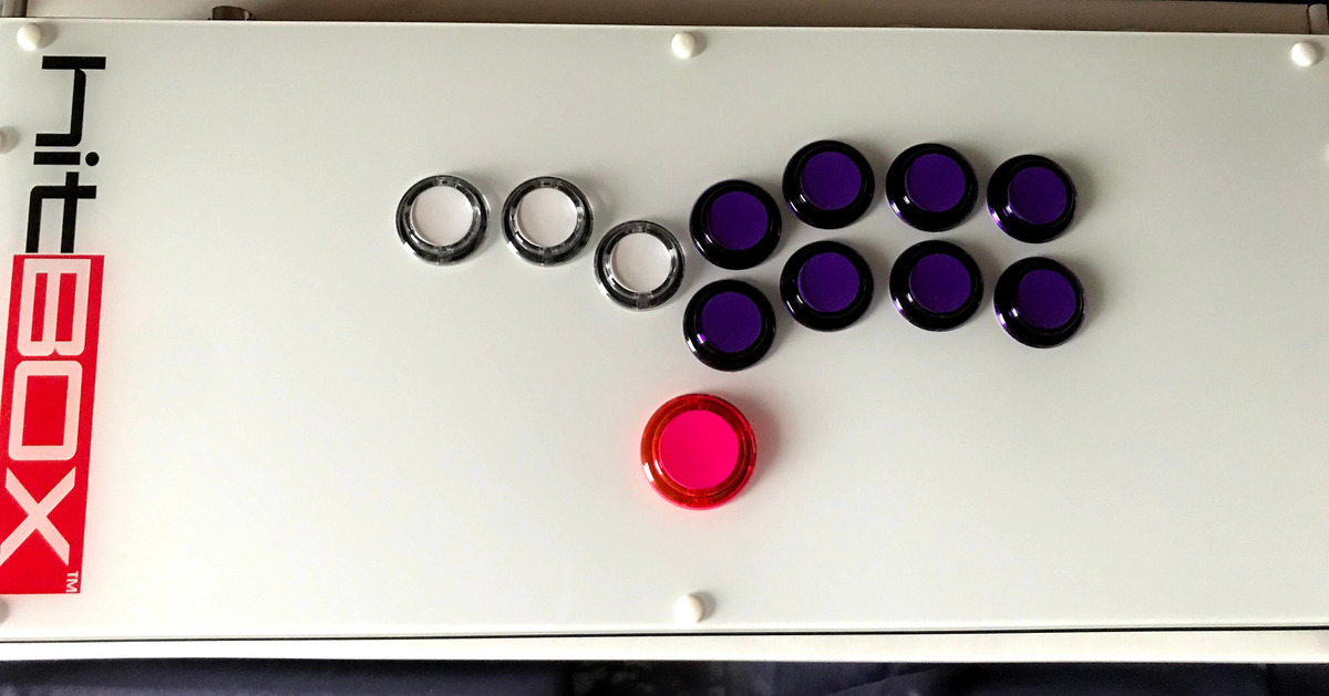 レバーレスコントローラー アケコン HitBox 風 自作 11ボタン オレンジ